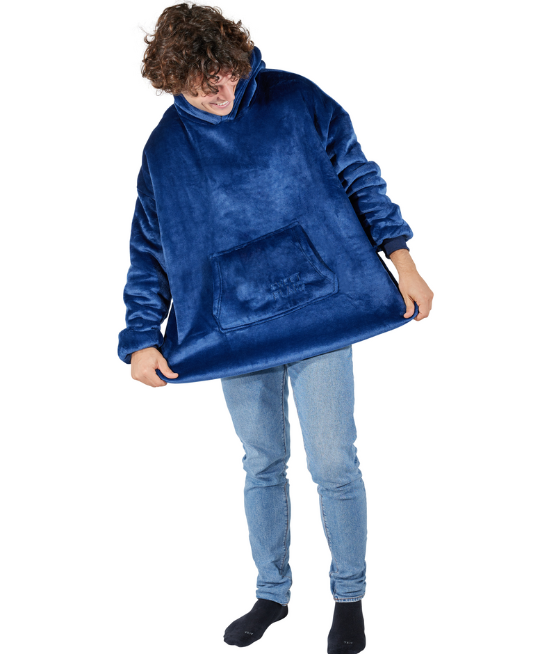 Coperta felpa Soraya blu, taglia unica