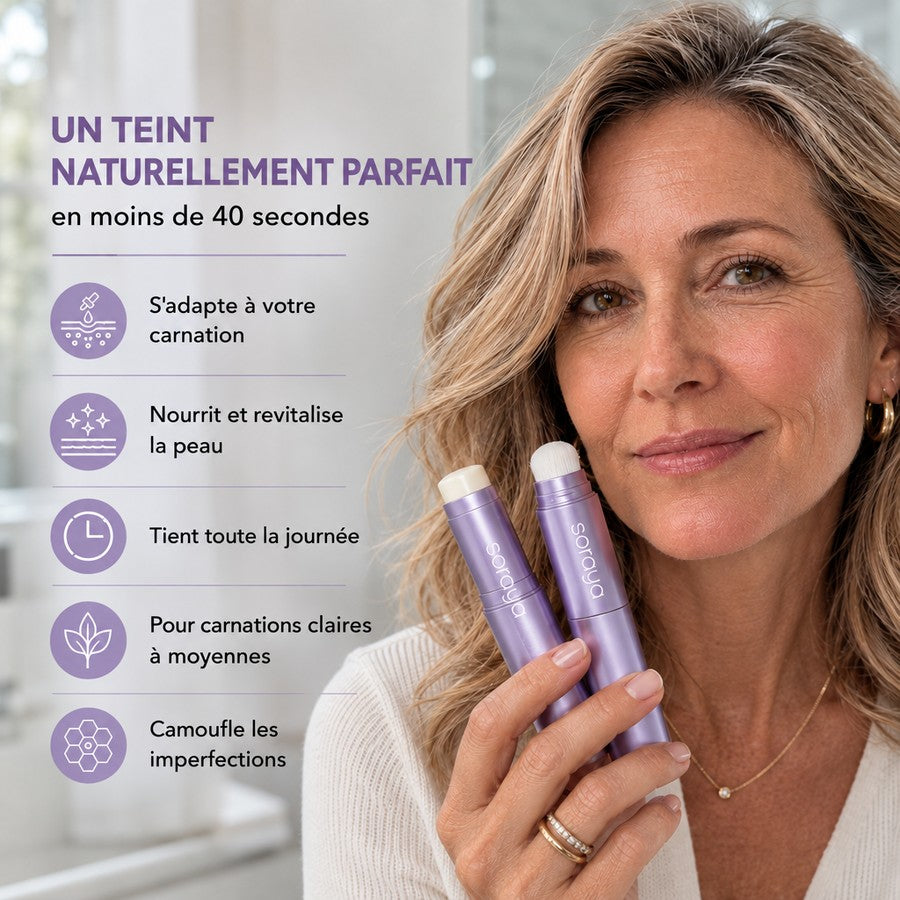 Un éclat naturel, uniforme et jeune, instantanément