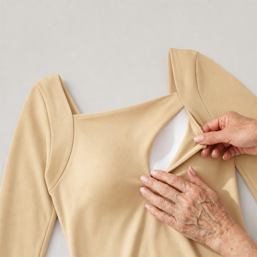 Removable pad slipping out of the built-in bra pocket