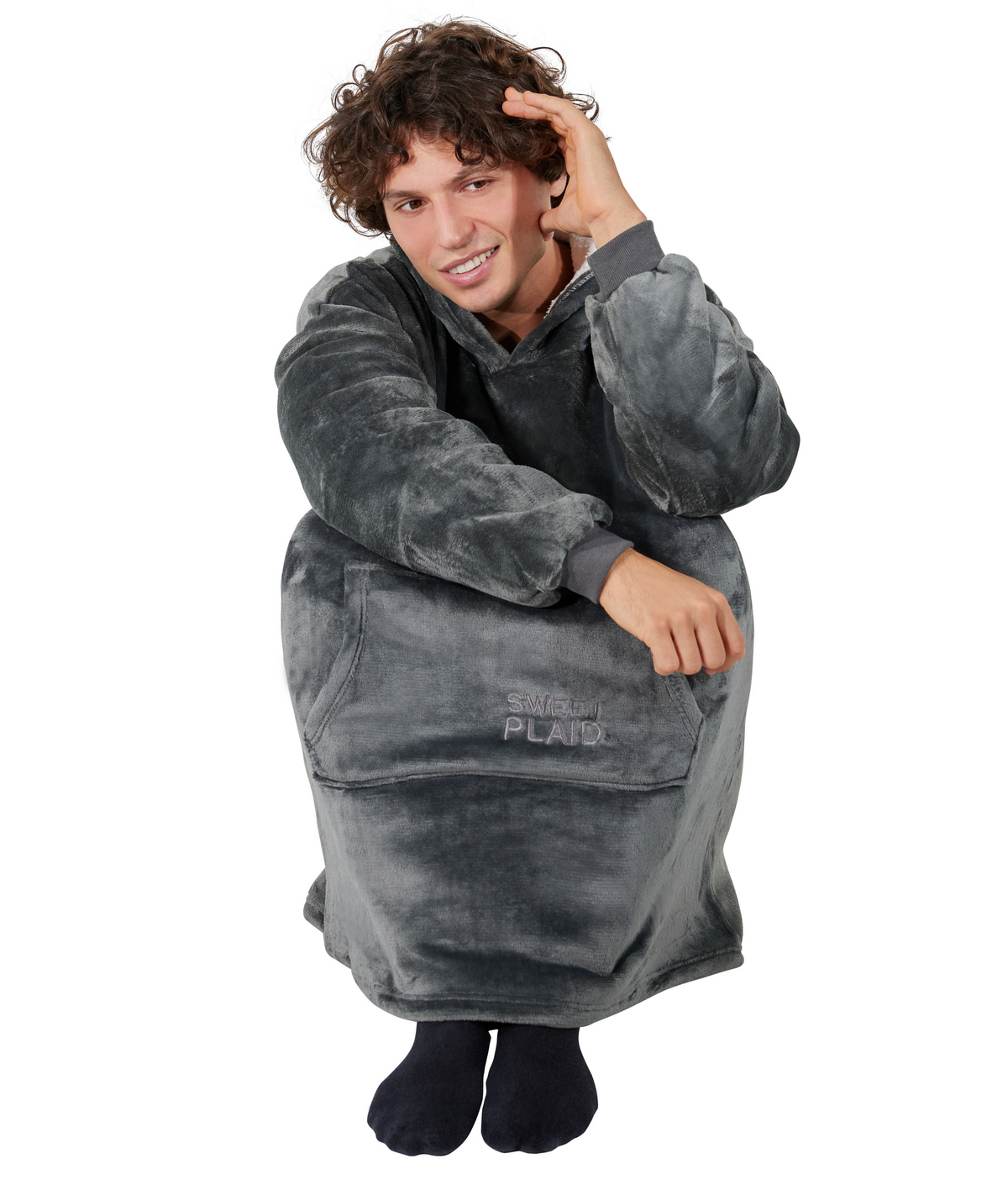 Coperta Felpa con Cappuccio Soraya