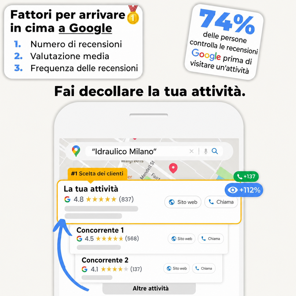 Fattori per arrivare in cima a Google