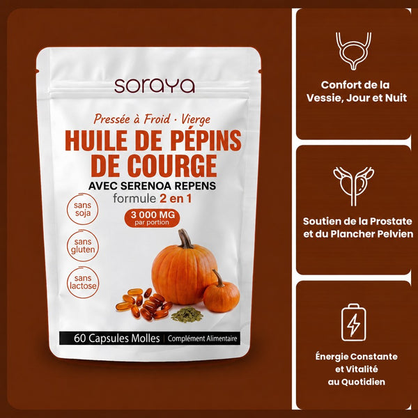 Huile de Pépins de Courge en Capsules Molles