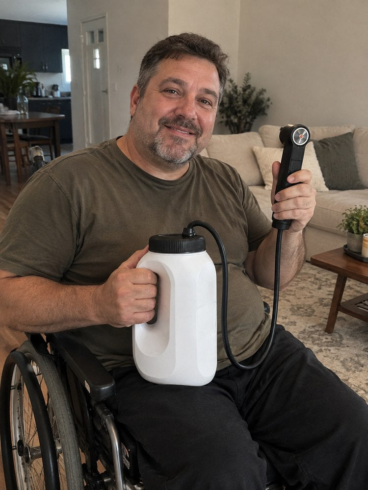 Customer photo with the Soraya portable bidet
