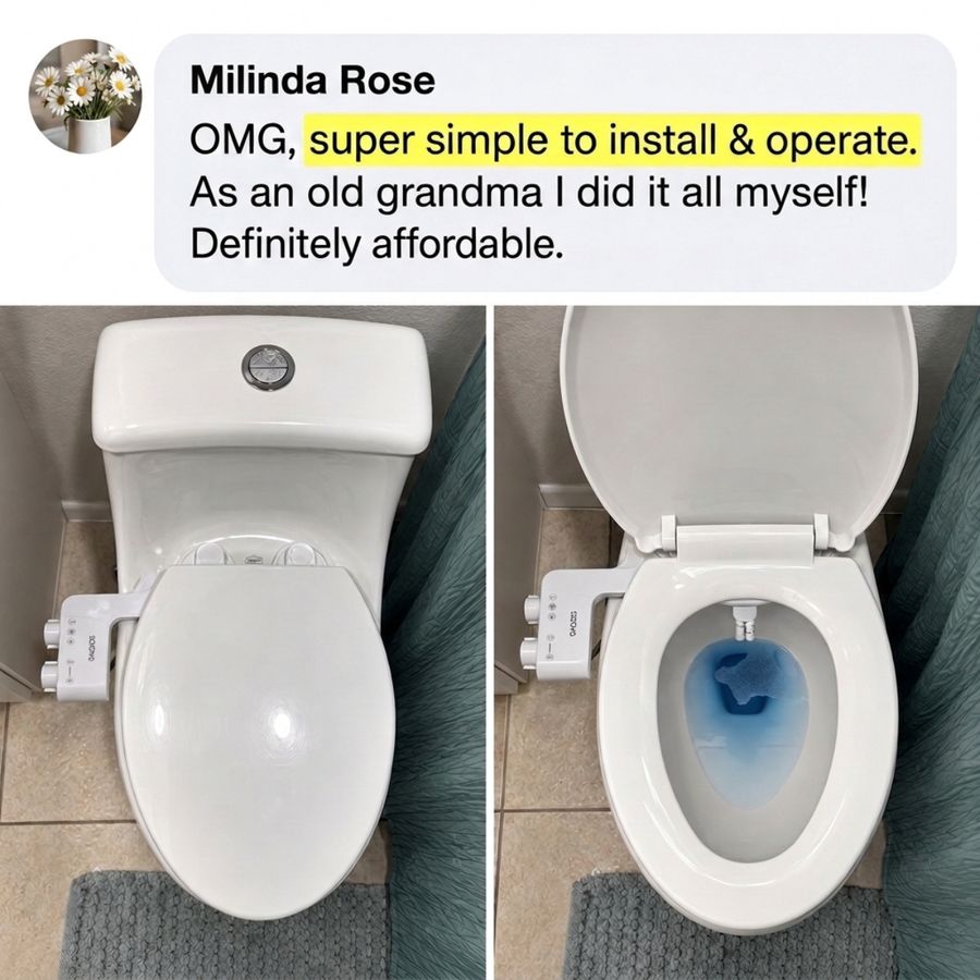 Customer review from Milinda Rose: super simple to install and operate